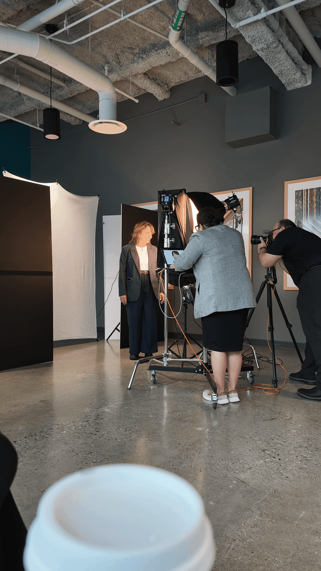 Behind the scenes at Kaiser on-site headshots