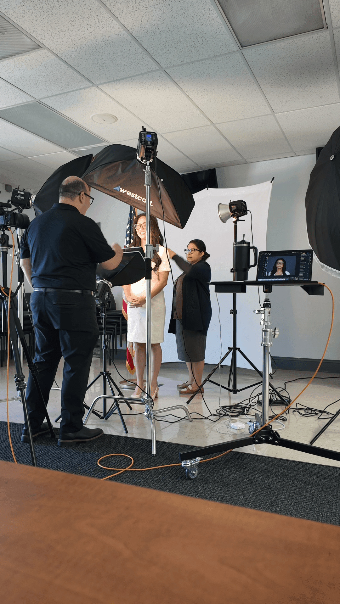 Behind the scenes at Riverbank Mayor session