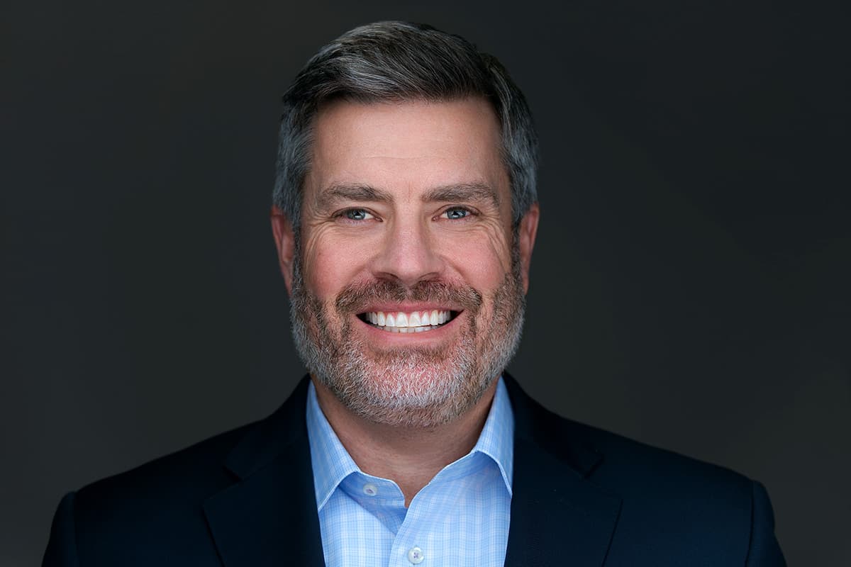 Professional studio headshot of an attorney at the Rojas Photography studio in Modesto